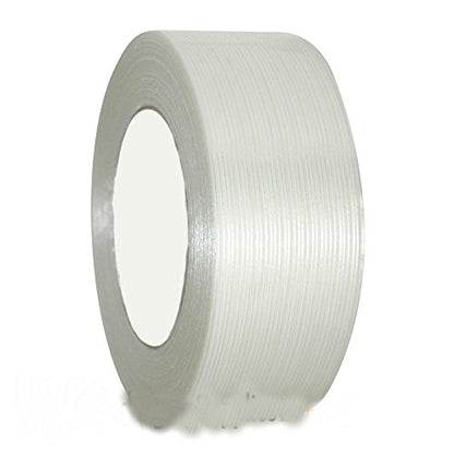 12 Rolls Economy Filament Strapping Tape 2" x 60 Yards 3.9 MIL Reinforced