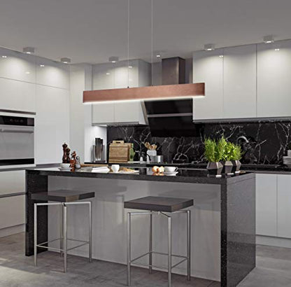 JONATHAN Y Draper 1-Light LED Linear Pendant 40", Anodized Bronze - color: Anodized Bronze, size: 40"