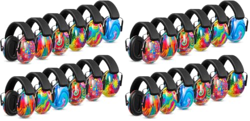 Amylove 12 Pcs Kids Noise Cancelling Headphones Ear Muffs Colorful Style (Pack of 2) - size: Universal Fit (kids & Adults) (Pack of 2), style: Colorful Style