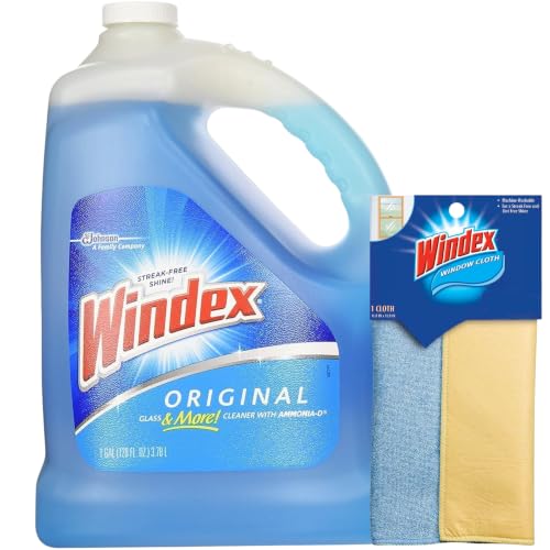 Windex 1 Gallon Refill, Glass Cleaner Refill 1 Gallon Original