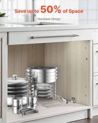 VEVOR Chafing Dish Buffet Set, 5 Qt 4 Pack, Stainless Steel Chafer with 4 Full Size Pans, Round Catering Warmer Server with Lid Water Pan Folding Stand Clip, for Weddings Parties Banquets, Silver - size: 4packs Silver