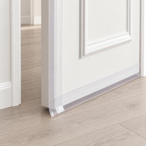 Elvone T-Shaped Weather Stripping Seal, Clear Silicone, 1.37 in x 20 ft - color: Clear, size: 20FTX1.37IN