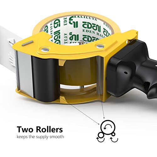 Fast Reload 2 Inch Tape Gun Dispenser Packing Packaging Sealing Cutter TG01 (TG01-YLW)