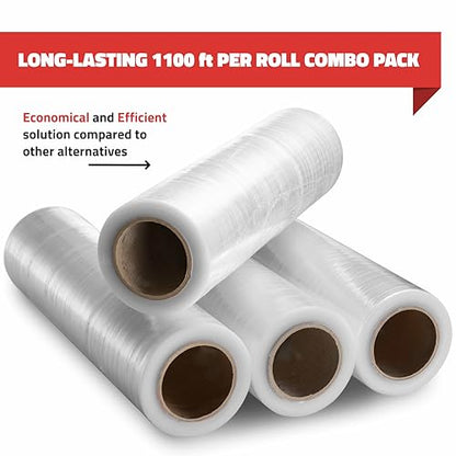 Simply Cool 20 Pack Stretch Wrap 18 Inch 80 Gauge Shrink Wrap - color: Clear, size: 20 Pack