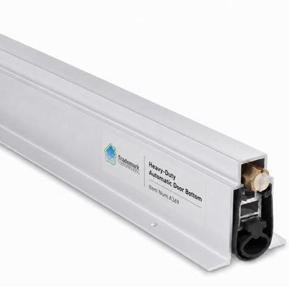 Automatic Door Bottom - Under Door Seal with Double Neoprene Bulb Seal - 1" Drop - 36" Mortised Automatic Door Sweep.