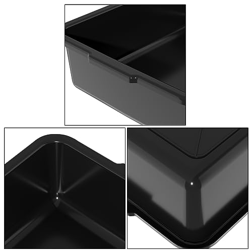 13 L Black Small Plastic Commercial Bus Tubs Tote Bin, 12 Packs - size: 13 L