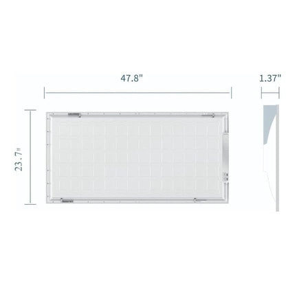 2x4 FT LED Light Flat Panel, 78W High Brightness 9750lumens 6500K, Dimmable (0-10V) Recessed Drop Ceiling Lights, Lay in Fixture for Office Shop Commercial Warehouse Fixture, 120-277V, ETL 6PACK