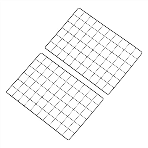 PATIKIL 12"x20" Wire Grid Panel, 2 Pack Board Photo Pictures Memo Display Grid Panels Hanging Organizer Wall Decorative Panel for Home Office Wedding, Black - color: Black, size: 12x20 Inch