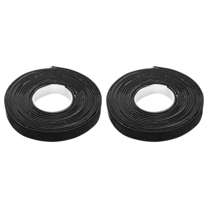 2PCS Smoke Fire Seal Strip 9.8Ft 15mm/0.59" Wx 2mm/0.08" T Black