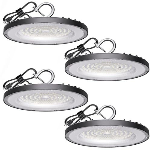 4 Pack UFO LED High Bay Light 150W, 21000lm, 5000K, ETL Listed - color: 150W
