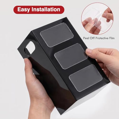 Cup Dispenser, Wall Mount Cup Holder Fits Cups Up to 18 oz - color: Large, Black
