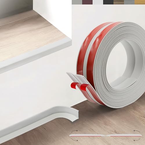 Flexible Wall Corner Protector, Peel and Stick Corner Trim Molding - color: Matte White, size: 1.6 in x 20ft
