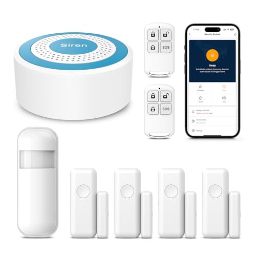 PGST A519W Home Alarm System with Door Sensors,PIR Motion Detectors - color: A519W-US-G