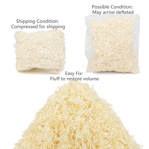 Art Secret Crinkle Cut Paper Shred Filler for Packing and Filling Gift Baskets - 2 LB (White) - color: White