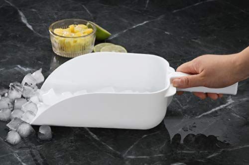 New Star Foodservice Polycarbonate Plastic Utility Ice Scoop, White, 64 oz - color: White, size: 64 oz.