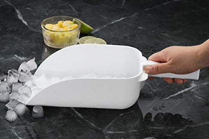 New Star Foodservice Polycarbonate Plastic Utility Ice Scoop, White, 64 oz - color: White, size: 64 oz.