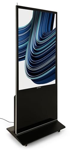 Displays2go Advertising Multimedia Kiosk with Multi - color: Black, size: 55"
