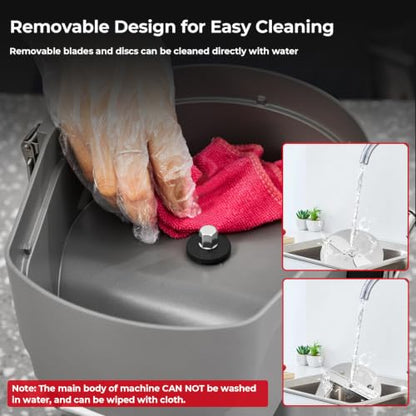 2-In-1 Electric Vegetable Dicer Strip Cutter, 200W Electric Vegetable Chopper with 4 Size Dicing Blades & Strip Cutter Blade, Food Processor Cutter Machine for Commercial & Home Use - size: 2-In-1 Electric Vegetable Chopper