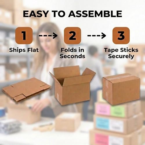 Corrugated Boxes, 12 x 12 x 12", Cube - size: 12x12x12" (25-Pack)