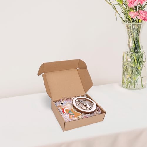 7x5x2 inch Small Shipping Boxes, Set of 6 Mailing Boxes, Brown - color: Brown, size: 7x5x2 inch 6 Pack