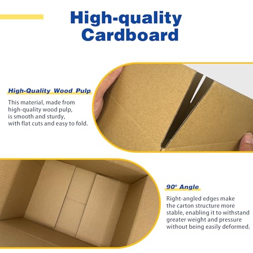 30 Pack 6x6x4 inches Small Shipping Boxes Brown Corrugated Cardboard Boxes for Packing, Mailing, Moving, Business - size: 6x6x4 inch