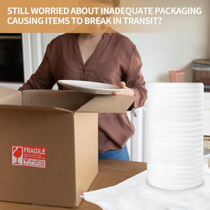 15 "Wide X 160'Length Packing Foam Rolls,Large Foam Wrap Rolls. - size: 15"X160'