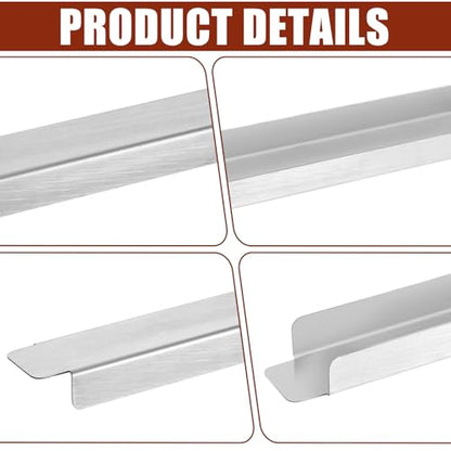 Booson 8 Pcs 12 Inch Stainless Steel Adapter Bar Pan Steam Table Divider - size: 12 inch