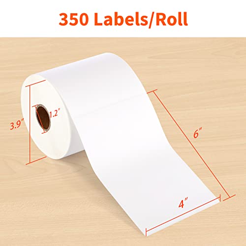 JADENS Direct Thermal Shipping Label, 4x6-350 Labels, Commercial Grade - color: White
