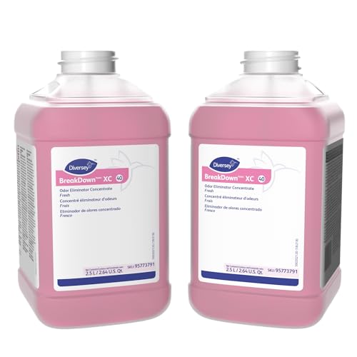 Diversey BreakDown XC Odor Eliminator & Cleaner, Fresh Scent, 2.5 L, 2 Pack - size: 84.5 Fl Oz (Pack of 2)