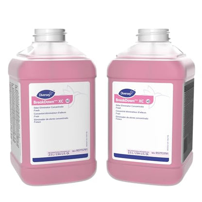 Diversey BreakDown XC Odor Eliminator & Cleaner, Fresh Scent, 2.5 L, 2 Pack - size: 84.5 Fl Oz (Pack of 2)