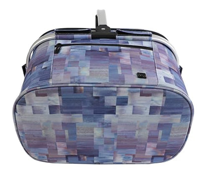 ALLCAMP Picnic Basket, 22L Insulated Cooler Foldable, Thick, Purple - color: Purple Pattern, size: Medium