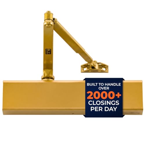 Boomerang D8016 Heavy-Duty Designer Auto Commercial Door Closer - color: Painted Brass/Gold