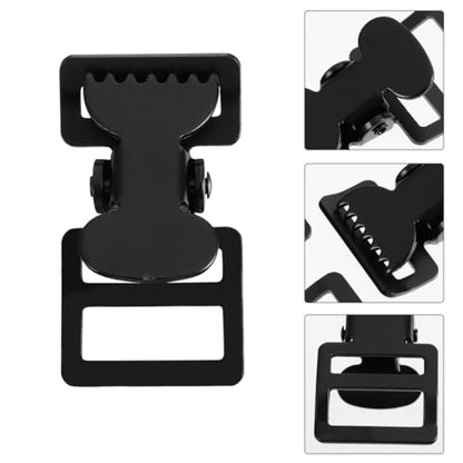 EXCEART 5pcs Webbing Clip Metal Clips Heavy Duty Luggage Strap Backpack Webbing Clamp Buckle Bracelet Iron - size: 6.5X3.5CM