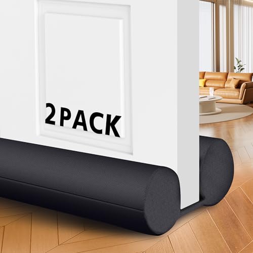 2 Pack Under Door Draft Stopper for Bottom of Door, Adjustable 30-36 Inch