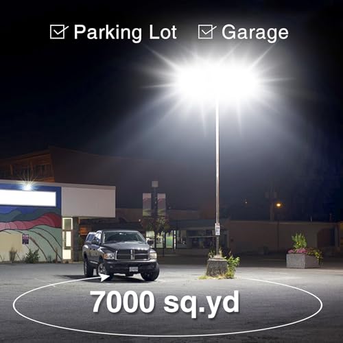 STASUN 600W 90000LM LED Flood Stadium Light with Photocell, 100-277V Dusk to Dawn Outdoor Lighting, 5000K Daylight, IP67 Waterproof, ETL Certified for Sport Courts Arena Parking Lot - size: 600W-Photocell