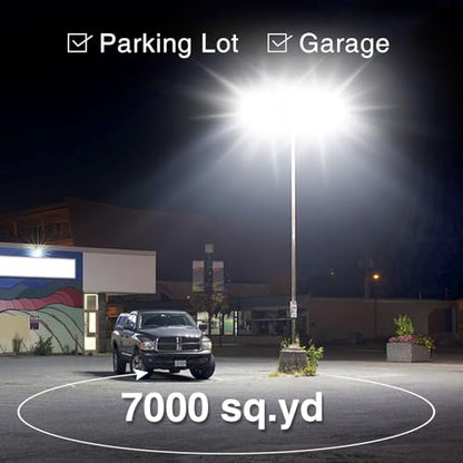 STASUN 600W 90000LM LED Flood Stadium Light with Photocell, 100-277V Dusk to Dawn Outdoor Lighting, 5000K Daylight, IP67 Waterproof, ETL Certified for Sport Courts Arena Parking Lot - size: 600W-Photocell
