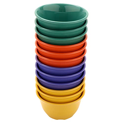 GET 7 oz Melamine Bouillon Cup (Set of 12) - color: Assorted, size: 7 Ounce, style: Set of 12