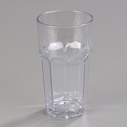 Carlisle FoodService Products Louis Tall Tumbler for Restaurants, Catering, Kitchens, Plastic, 20 Ounces, Clear, (Pack of 24) - size: 20 Ounces, style: 24 Pack