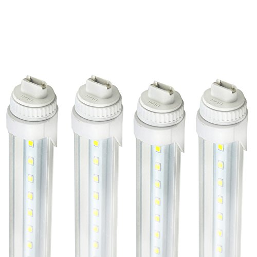 GreenSun F48T12 CW HO 4FT 20W R17D LED Tube Bulb, 5000k Daylight Clear Cover for Commercial Household Lighting, 360 Degree R17D Base