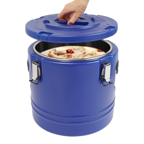 DYNAMI 4.7Gal Insulated Food Container,Hot Soup Transport Container Blue - color: Blue, size: 4.7 Gal