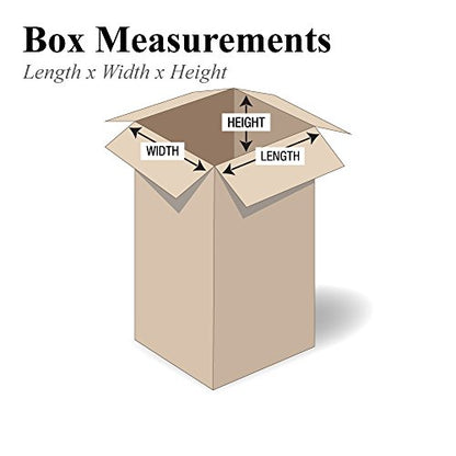 PARTNERS BRAND 4x4x10 Tall Corrugated Boxes, Tall, 4L x 4W x 10H, Pack of 25 | Shipping, Packaging, Moving, Storage Box for Home or Business, Strong Wholesale Bulk Boxes