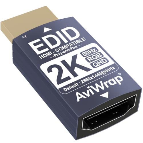 HDMI EDID Emulator Passthrough,2K@60Hz/1080p@120Hz - color: 2K/60Hz, size: 1pack