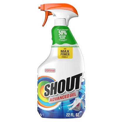 Shout Advanced Gel Laundry Stain Remover Spray, 22oz, (1-Pack) - size: 22 Fl Oz (Pack of 1)