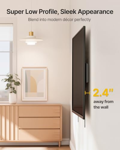 monTEK Heavy Duty Tilting TV Wall Mount for 37-150 Inch TVs, Up to 375 lbs - size: 37-150'' Tilt