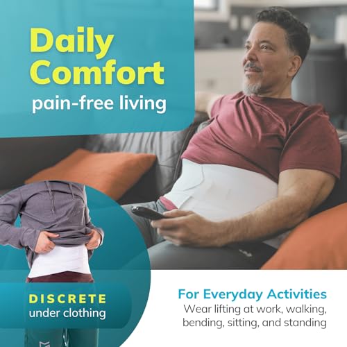 BraceAbility Lower Back Pain Brace - Wraparound Lumbar Support Belt for Herniated or Bulging Discs Treatment, Pinched Nerve Relief, Degenerative Disc Disease and Hip Strains for Men and Women (M) - size: M