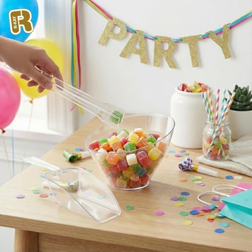 12 Pack Clear Small Serving Tongs For Buffet - Mini Plastic Tongs For Ice, Candies, Hot And Cold Food - Small Tongs For Appetizers For Parties, Holidays And Gatherings