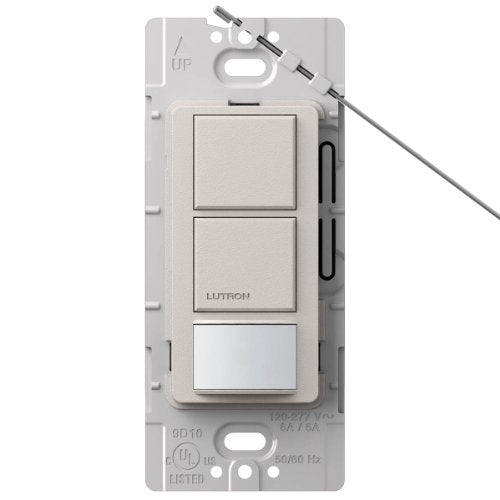 Lutron MS-OPS6-DDV-TP Maestro 6-Amp Single Pole Dual Circuit Occupancy Sensing Switch, Taupe - color: Taupe