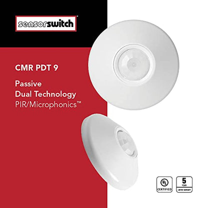 SensorSwitch PDT Standard Range Ceiling Motion Sensor and Occupancy Sensor - size: Standard Range, style: PDT / Relay Included