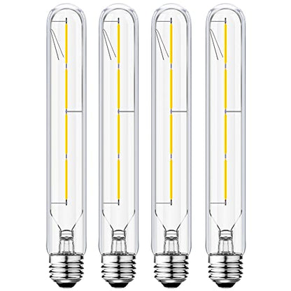 T10 Tubular Bulbs 40 Watt E26 Dimmable Led Light Bulbs 4000K Daylight - color: 8.9 Inch-4000k Daylight-4w(clear Glass)