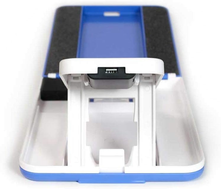Standard At-Home Pedicure Kit & Foot Rest – Adjustable Pedicure Station for Toenail Care, Trimming, Filing & Nail Polish – Comfortable DIY Foot & Nail Care (Blue)
